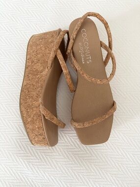 Cork wedges size 9